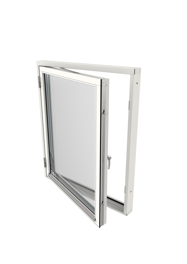 Outline 3-glas Trä, Sidhängt utsida öppen